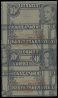 KUT 1949 KGVI 10c Imperf Printers Trial Pair - Kenya, Uganda & Tanganyika