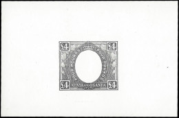 KUT 1925 KGV Large Format £4 Die Proof, Rare - Kenya, Ouganda & Tanganyika