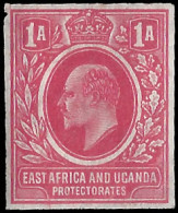 KUT 1907 KEVII Imperf Colour Trial Red, As 6c  - Kenya, Oeganda & Tanganyika