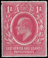 KUT 1907 KEVII Imperf Colour Trial Red, As 6c  - Kenya, Uganda & Tanganyika