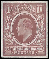 KUT 1907 KEVII Imperf Colour Trial Brown, As 1c  - Kenya, Ouganda & Tanganyika