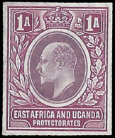 KUT 1907 KEVII Imperf Colour Trial Purples, As 12c  - Kenya, Uganda & Tanganyika