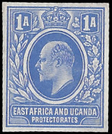 KUT 1907 KEVII Imperf Colour Trial Bright Blue, As 15c  - Kenya, Uganda & Tanganyika