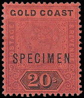 Gold Coast 1894 QV 20/- Specimen VF/M  - Goldküste (...-1957)