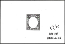 Ceylon 1927 KGV 20R Die Proof - Ceylon (...-1947)