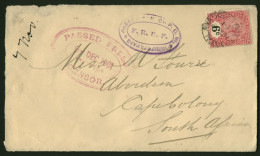 Ceylon 1901 Diyatalawa FRNF Censor Letter - Ceylon (...-1947)