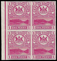 Cape Of Good Hope 1900 1d Table Mountain Imperf Proof Block - Cap De Bonne Espérance (1853-1904)