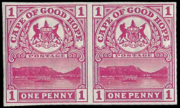 Cape Of Good Hope 1900 1d Table Mountain Imperf Plate Proofs - Cap De Bonne Espérance (1853-1904)