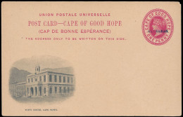 Cape Of Good Hope 1898 Postcard Specimen Handstamped Ultramar - Cape Of Good Hope (1853-1904)