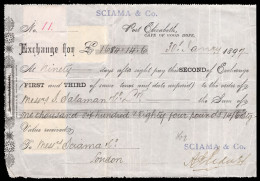 Cape Of Good Hope 1897 Bill Of Exchange Sciama, Port Elizabeth - Cap De Bonne Espérance (1853-1904)