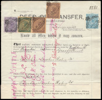 Cape Of Good Hope 1895 Transfer Deed QV Values To £5 - Kap Der Guten Hoffnung (1853-1904)