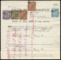 Cape Of Good Hope 1895 Transfer Deed QV Values To £5 - Cape Of Good Hope (1853-1904)