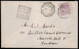 Cape Of Good Hope 1893 QV 4d Revenue Stamp On Cover, Rare Use - Cape Of Good Hope (1853-1904)