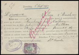 Orange River Colony Revenue 1907 KEVII 6d On Fixed Deposit - Oranje Vrijstaat (1868-1909)