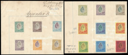 Orange River Colony Revenue 1905 KEVII Colour Trials Appendix F - Oranje Vrijstaat (1868-1909)