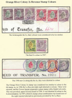 Orange River Colony Revenue 1906-07 KEVII 2/- Colour Study - Orange Free State (1868-1909)