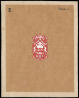 Orange River Colony Revenue 1900 De La Rue Handpainted Accepted - Oranje Vrijstaat (1868-1909)