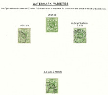 Orange River Colony 1903 KEVII Â½d Watermark Variety Group - Oranje Vrijstaat (1868-1909)