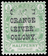 Orange River Colony 1900 ½d Overprint Double VF/M  - Oranje Vrijstaat (1868-1909)