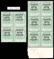 Orange River Colony 1900 ½d Ovpt Double - Ten Copies! - Orange Free State (1868-1909)