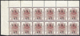 Orange Free State Telegraphs 1900 1/- Block Of Twelve - Oranje Vrijstaat (1868-1909)