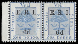 Orange Free State 1902 ERI 6d Wide Space Between "6" & "D" - Orange Free State (1868-1909)