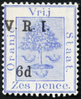 Orange Free State 1900 VRI SG130 6d Inverted "1" For "I" F/M - Oranje Vrijstaat (1868-1909)