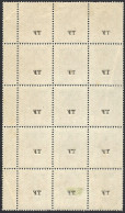 Orange Free State Telegraphs 1898 1/- Block With TF Offsets - Orange Free State (1868-1909)