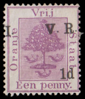 Orange Free State 1900 VRI SG124 1d Overprint Interverted - Oranje-Freistaat (1868-1909)