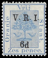 Orange Free State 1900 VRI SG120 6d Dropped "D" In "6d " - Orange Free State (1868-1909)