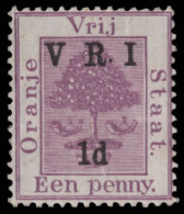 Orange Free State 1900 VRI SG113 1d No Stop After "V" And "I" - Orange Free State (1868-1909)