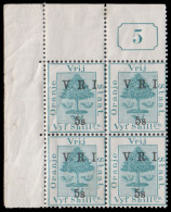 Orange Free State 1900 VRI SG122 5/- "Current No", Short Top 5 - Estado Libre De Orange (1868-1909)