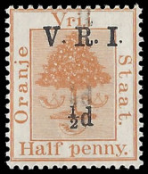 Orange Free State 1900 VRI SG112 ½d Overprint Double - Stato Libero Dell'Orange (1868-1909)