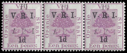 Orange Free State 1900 VRI SG113 1d Additional Ovpt Offset & Inv - Orange Free State (1868-1909)