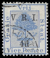 Orange Free State 1900 VRI SG107 4d No Stop After "V" F/U - Orange Free State (1868-1909)