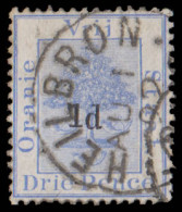 Orange Free State 1890 1d On 3d Dropped "d" F/U - État Libre D'Orange (1868-1909)