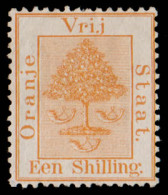 Orange Free State 1868 1/- Orange-Buff Unused - Oranje Vrijstaat (1868-1909)