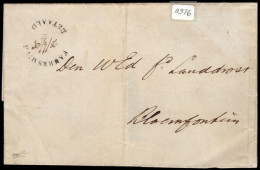 Orange Free State 1856 Fauresmith Betaald On Wrapper, Rare - Oranje Vrijstaat (1868-1909)