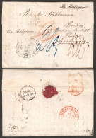 Orange Free State 1851 Berlin Missionary Part Entire, Rare - Oranje-Freistaat (1868-1909)