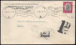 Northern Rhodesia Postage Due 1937 Bisected 2d At Nkana - Northern Rhodesia (...-1963)