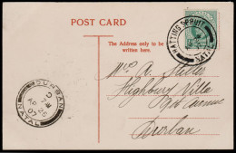 Natal 1907 Hatting Spruit Cancellation - Natal (1857-1909)