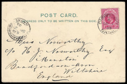 Natal 1905 Camperdown Postmark, Parliament Postcard - Natal (1857-1909)