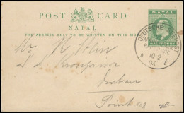 Natal 1904 Deutsche Seepost Cancellation On Stationery - Natal (1857-1909)