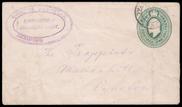 Natal 1903 Forwarding Agents KEVII ½d Stationery Envelope - Natal (1857-1909)