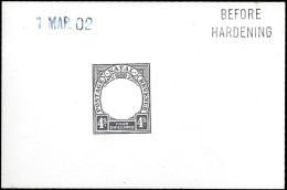 Natal 1902 KEVII 4/- Postage Revenue Die Proof BH 1 Mar 02 - Natal (1857-1909)