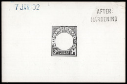 Natal 1902 KEVII 3d Postage Revenue Die Proof AH 7 Jan - Natal (1857-1909)