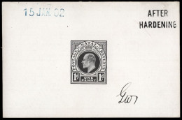 Natal 1902 KEVII 1d Postage Revenue Die Proof AH 15 JAN - Natal (1857-1909)