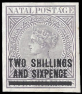 Natal 1901 QV 2/6 On 5/- Essay For Provisionals Pre-KEVII Issues - Natal (1857-1909)