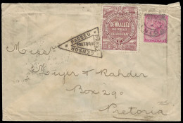 Natal 1901 DeWaal & Co Forwarding Agent Label On Letter - Natal (1857-1909)