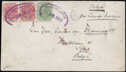 Natal 1900 Elandslaagte Oval, Foreign Rate To Belgium - Natal (1857-1909)